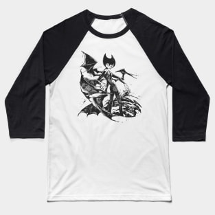 Bendy Black Demon Baseball T-Shirt